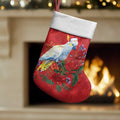 Merry Cocka-mas Christmas Stocking Australia Christmas Red Art - Aussie Hoodie