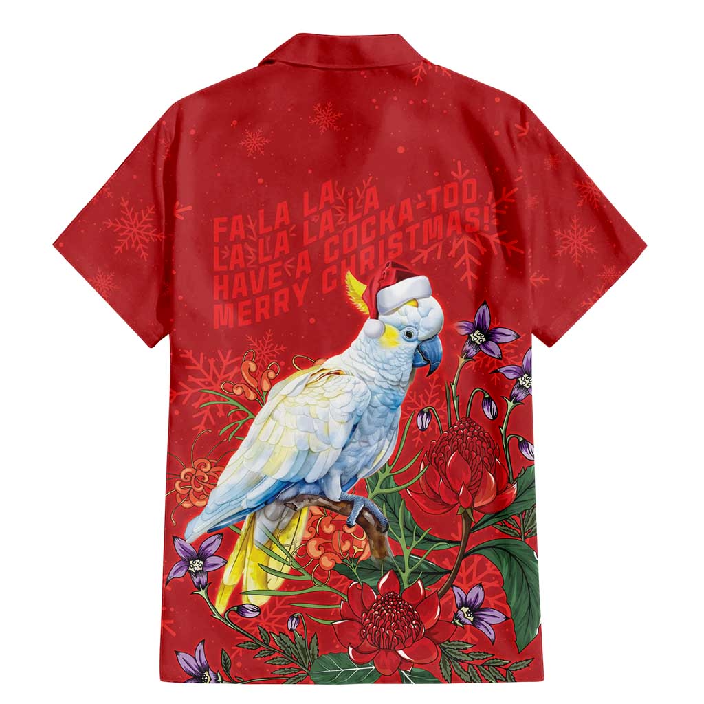 Merry Cocka-mas Family Matching Mermaid Dress and Hawaiian Shirt Australia Christmas Red Art - Aussie Hoodie