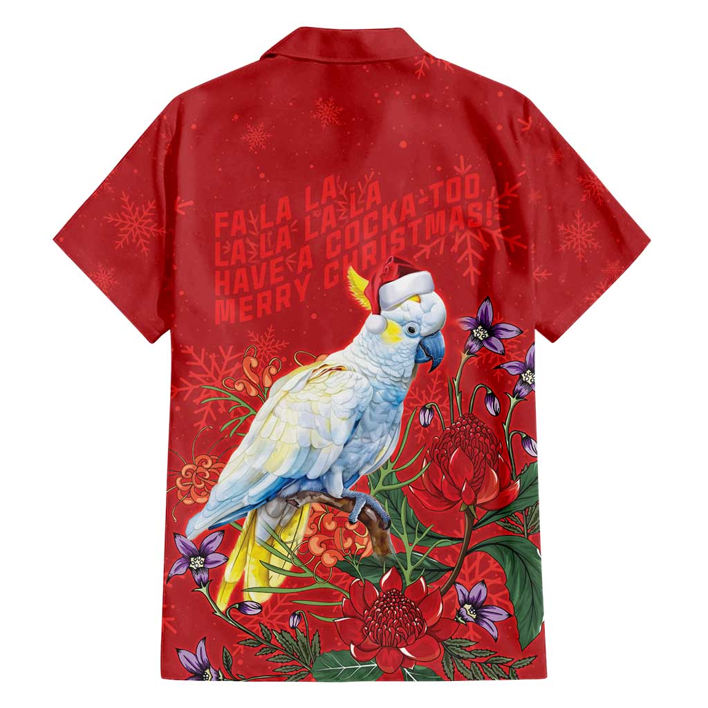 Merry Cocka-mas Family Matching Summer Maxi Dress and Hawaiian Shirt Australia Christmas Red Art - Aussie Hoodie