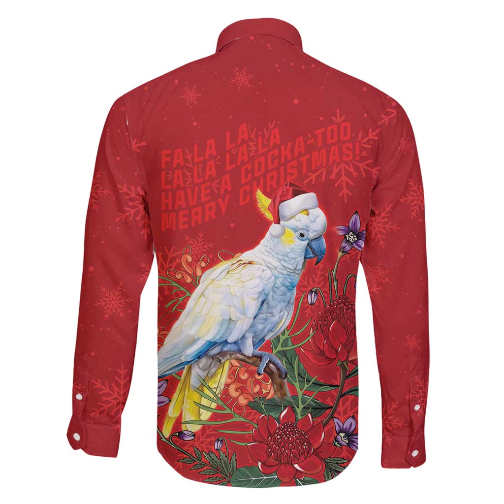 Merry Cocka-mas Family Matching Summer Maxi Dress and Hawaiian Shirt Australia Christmas Red Art - Aussie Hoodie