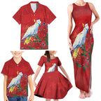 Merry Cocka-mas Family Matching Tank Maxi Dress and Hawaiian Shirt Australia Christmas Red Art - Aussie Hoodie