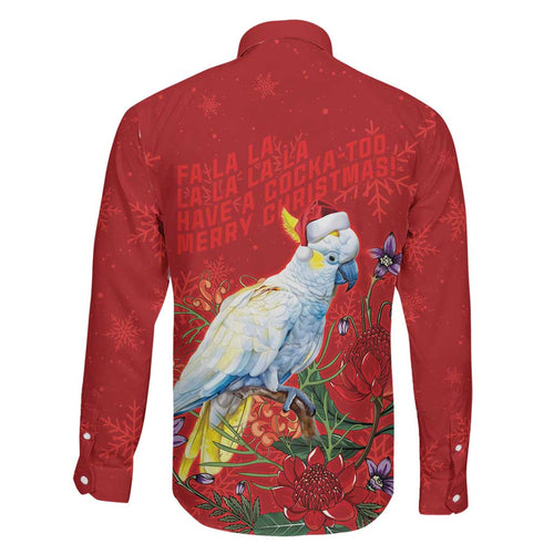 Merry Cocka-mas Family Matching Tank Maxi Dress and Hawaiian Shirt Australia Christmas Red Art - Aussie Hoodie