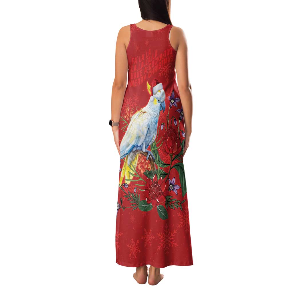 Merry Cocka-mas Family Matching Tank Maxi Dress and Hawaiian Shirt Australia Christmas Red Art - Aussie Hoodie