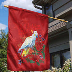 Merry Cocka-mas Garden Flag Australia Christmas Red Art - Aussie Hoodie