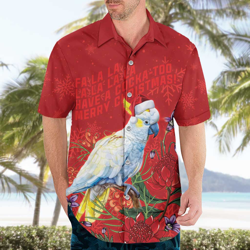 Merry Cocka-mas Hawaiian Shirt Australia Christmas Red Art - Aussie Hoodie