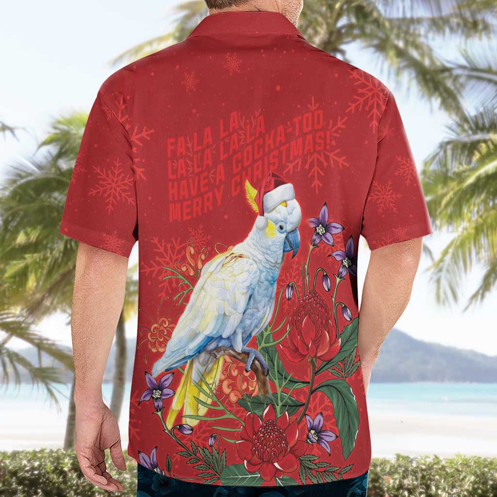 Merry Cocka-mas Hawaiian Shirt Australia Christmas Red Art - Aussie Hoodie
