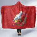 Merry Cocka-mas Hooded Blanket Australia Christmas Red Art - Aussie Hoodie