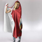Merry Cocka-mas Hooded Blanket Australia Christmas Red Art - Aussie Hoodie