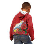 Merry Cocka-mas Kid Hoodie Australia Christmas Red Art - Aussie Hoodie