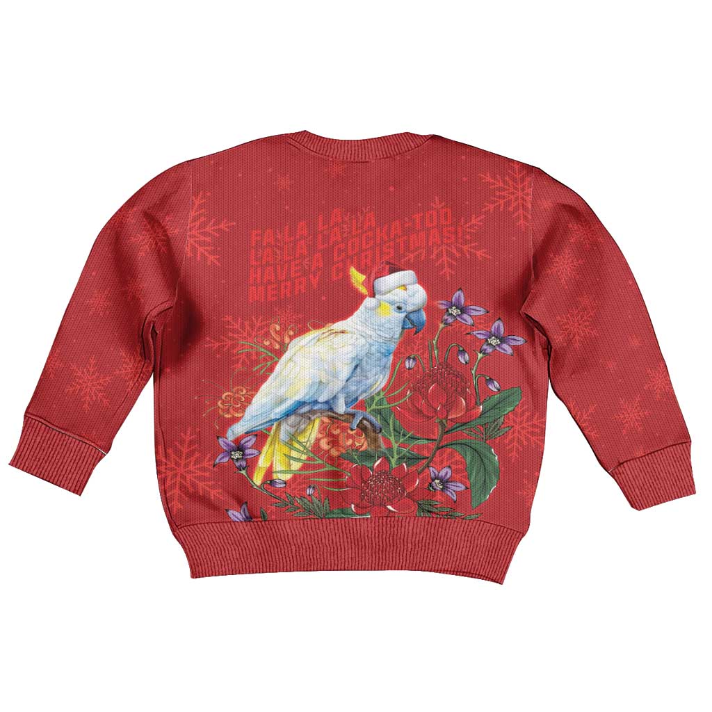 Merry Cocka-mas Kid Ugly Christmas Sweater Australia Christmas Red Art - Aussie Hoodie