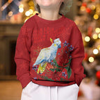 Merry Cocka-mas Kid Ugly Christmas Sweater Australia Christmas Red Art - Aussie Hoodie