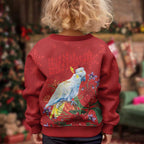 Merry Cocka-mas Kid Ugly Christmas Sweater Australia Christmas Red Art - Aussie Hoodie