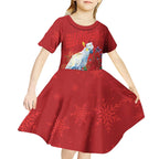 Merry Cocka-mas Kid Short Sleeve Dress Australia Christmas Red Art - Aussie Hoodie