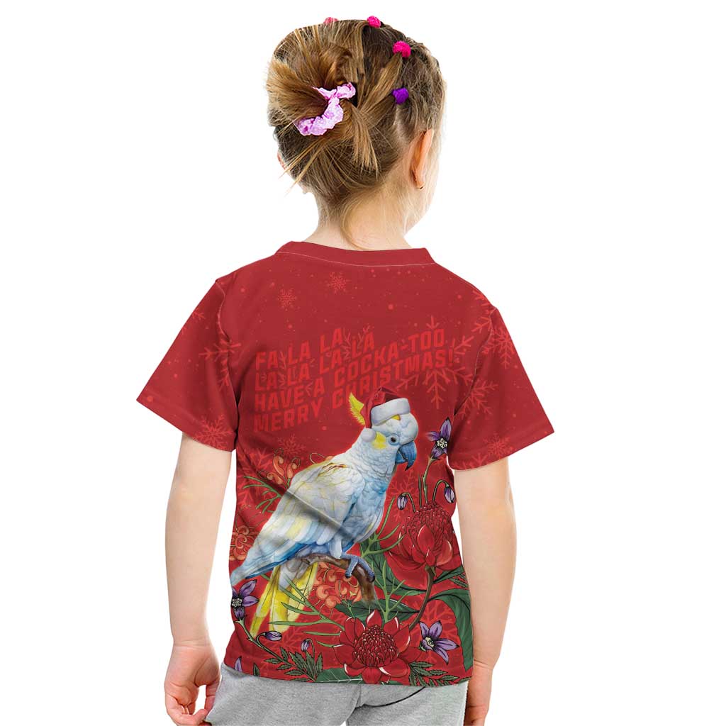 Merry Cocka-mas Kid T Shirt Australia Christmas Red Art - Aussie Hoodie