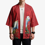 Merry Cocka-mas Kimono Australia Christmas Red Art - Aussie Hoodie