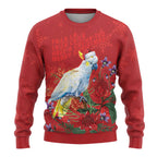 Merry Cocka-mas Ugly Christmas Sweater Australia Christmas Red Art - Aussie Hoodie