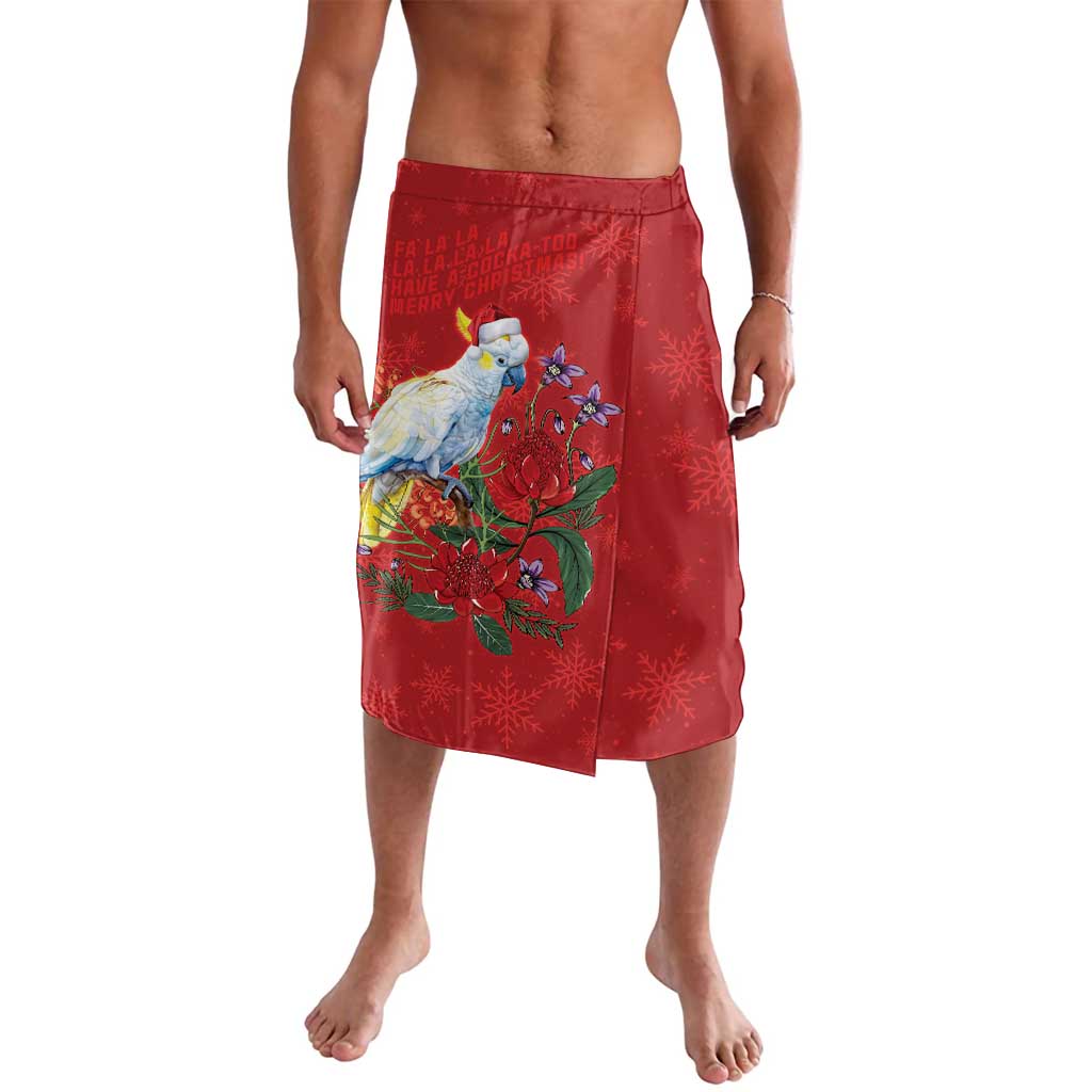 Merry Cocka-mas Lavalava Australia Christmas Red Art - Aussie Hoodie