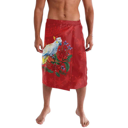 Merry Cocka-mas Lavalava Australia Christmas Red Art - Aussie Hoodie