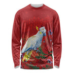 Merry Cocka-mas Long Sleeve Shirt Australia Christmas Red Art - Aussie Hoodie