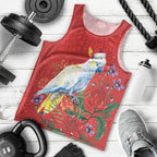 Merry Cocka-mas Men Tank Top Australia Christmas Red Art - Aussie Hoodie