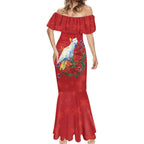 Merry Cocka-mas Mermaid Dress Australia Christmas Red Art - Aussie Hoodie