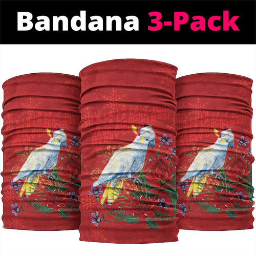 Merry Cocka-mas Neck Gaiter Australia Christmas Red Art - Aussie Hoodie