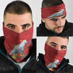 Merry Cocka-mas Neck Gaiter Australia Christmas Red Art - Aussie Hoodie