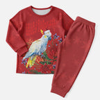 Merry Cocka-mas Christmas Pajama Set Australia Christmas Red Art - Aussie Hoodie