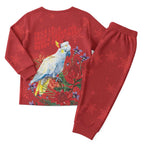 Merry Cocka-mas Christmas Pajama Set Australia Christmas Red Art - Aussie Hoodie