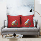 Merry Cocka-mas Pillow Cover Australia Christmas Red Art - Aussie Hoodie