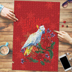 Merry Cocka-mas Puzzle Australia Christmas Red Art - Aussie Hoodie