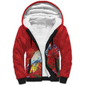 Merry Cocka-mas Sherpa Hoodie Australia Christmas Red Art - Aussie Hoodie
