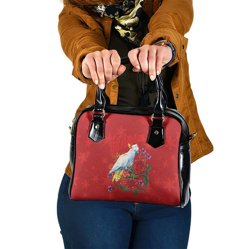 Merry Cocka-mas Shoulder Handbag Australia Christmas Red Art - Aussie Hoodie