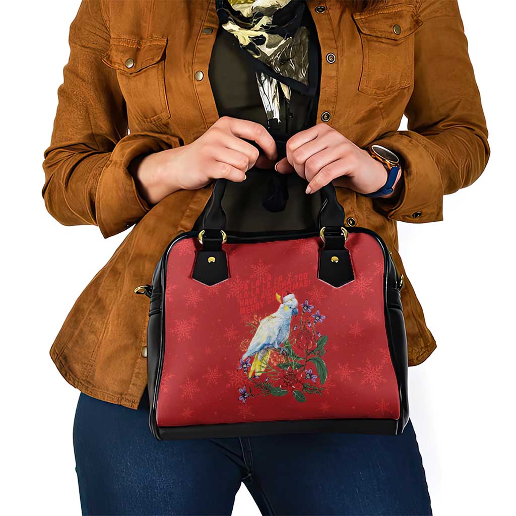 Merry Cocka-mas Shoulder Handbag Australia Christmas Red Art - Aussie Hoodie