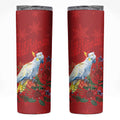 Merry Cocka-mas Skinny Tumbler Australia Christmas Red Art - Aussie Hoodie