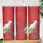 Merry Cocka-mas Skinny Tumbler Australia Christmas Red Art - Aussie Hoodie