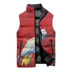 Merry Cocka-mas Sleeveless Puffer Jacket Australia Christmas Red Art - Aussie Hoodie