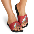 Merry Cocka-mas Slide Sandals Australia Christmas Red Art - Aussie Hoodie