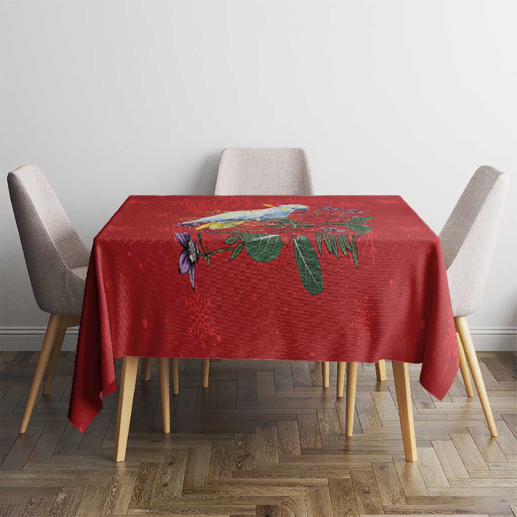 Merry Cocka-mas Tablecloth Australia Christmas Red Art - Aussie Hoodie