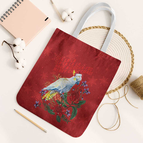 Merry Cocka-mas Tote Bag Australia Christmas Red Art - Aussie Hoodie