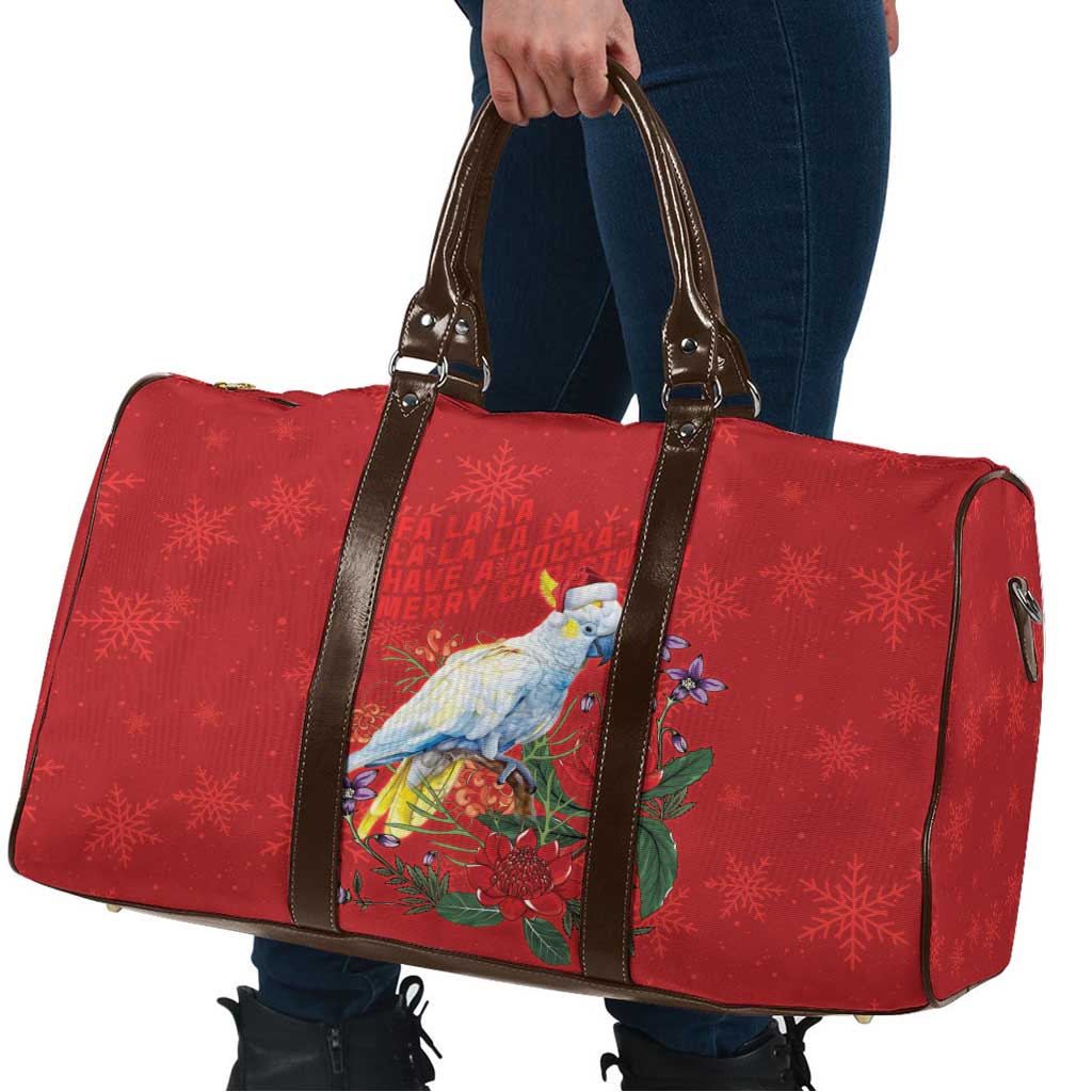 Merry Cocka-mas Travel Bag Australia Christmas Red Art - Aussie Hoodie