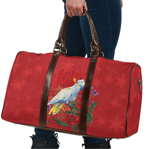 Merry Cocka-mas Travel Bag Australia Christmas Red Art - Aussie Hoodie