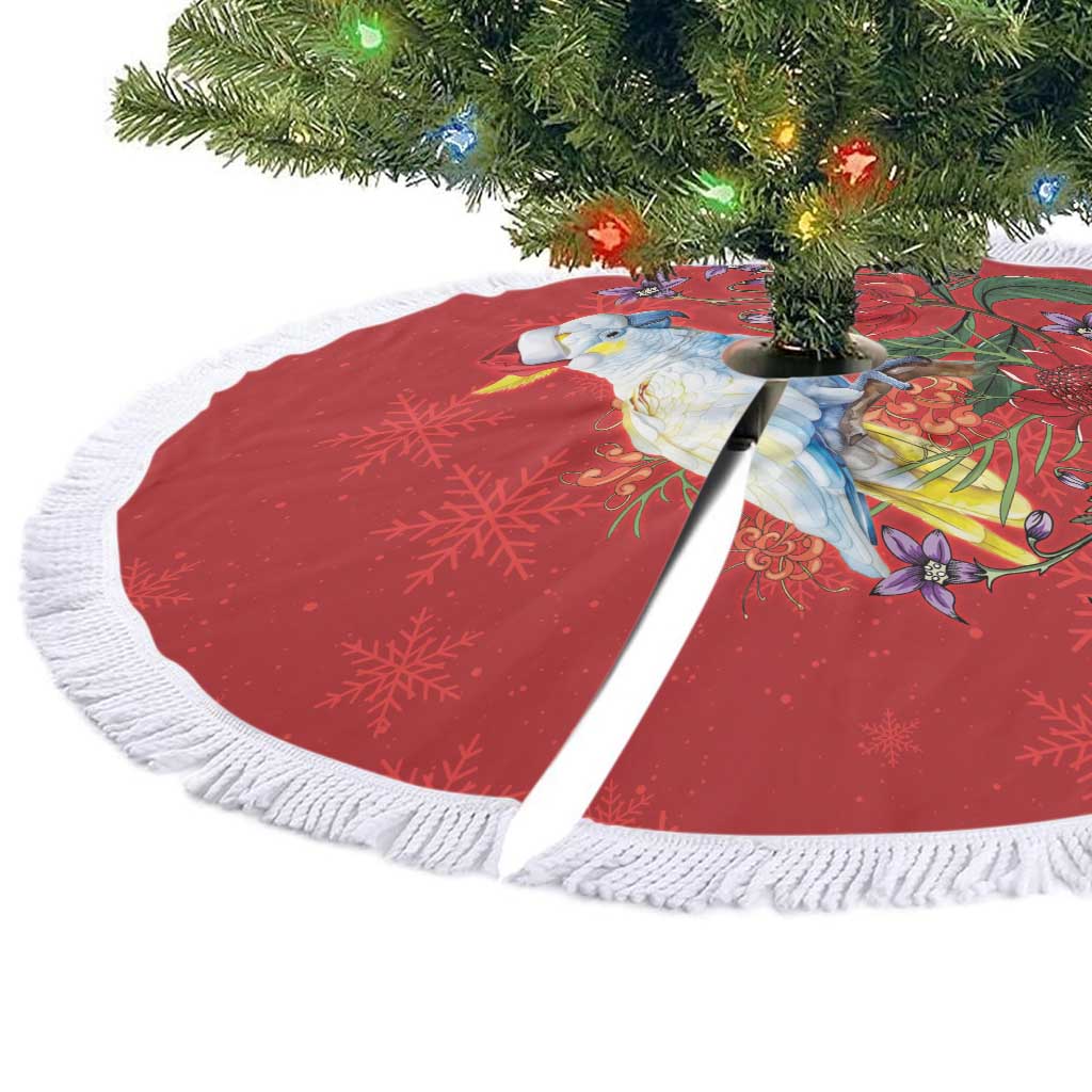 Merry Cocka-mas Tree Skirt Australia Christmas Red Art - Aussie Hoodie