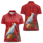 Merry Cocka-mas Women Polo Shirt Australia Christmas Red Art - Aussie Hoodie