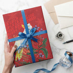 Merry Cocka-mas Wrapping Paper Australia Christmas Red Art - Aussie Hoodie