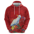 Merry Cocka-mas Zip Hoodie Australia Christmas Red Art - Aussie Hoodie