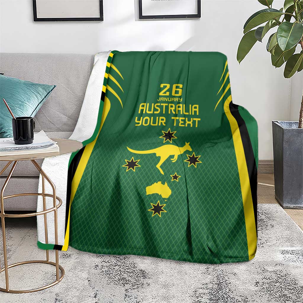 Australia Day 26 January Personalised Blanket With National Color