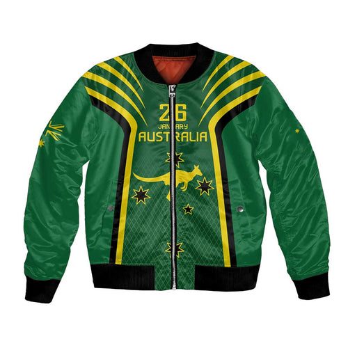 Australia Day 26 January Personalised Bomber Jacket With National Color