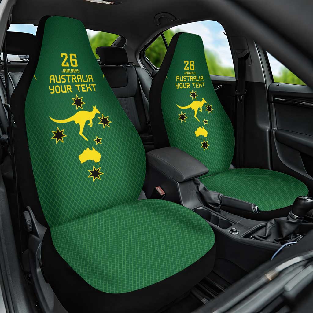 Australia Day 26 January Personalised Car Seat Cover With National Color
