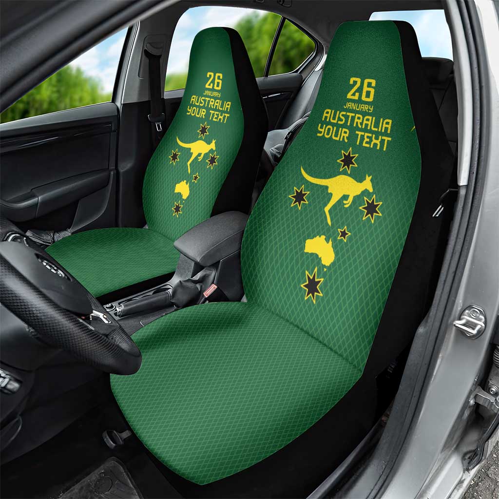 Australia Day 26 January Personalised Car Seat Cover With National Color